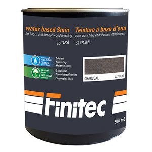 WATER BASED STAIN FOR INTERIOR WOOD FINISHING CHARCOAL 940ML