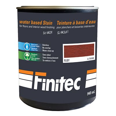 WATER BASED STAIN FOR INTERIOR WOOD FINISHING RUBY 940 ML WATER BASED STAIN FOR INTERIOR WOOD FINISHING RUBY 940 ML
