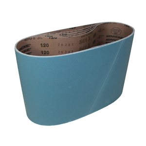 BANDE ABRASIVE # 120 BLEU 7-7 / 8'' X 29-1 / 2'' (BOÎTE)