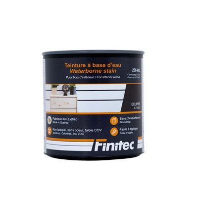 TEINTURE BASE D'EAU POUR BOIS D'INTÉRIEUR ECLIPSE 236 ML TEINTURE BASE D'EAU POUR BOIS D'INTÉRIEUR ECLIPSE 236 ML