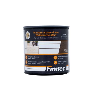 WATER BASED STAIN FOR INTERIOR WOOD FINISHING PECAN 236 ML WATER BASED STAIN FOR INTERIOR WOOD FINISHING PECAN 236 ML